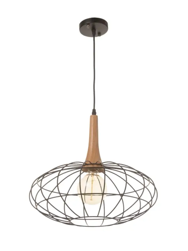 Светильник &laquo;Чикаго&raquo; 1&times;40 Вт Е27 черный/коричневый 39&times;39&times;35(135)см