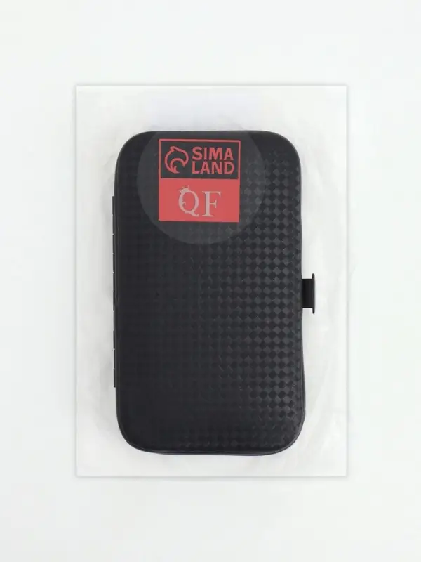 Набор маникюрный Christian, 8 предметов, в футляре, чёрный, серый