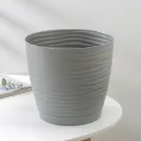 Горшок для цветов с поддоном &laquo;Дюна&raquo;, 5.5 л, пластиковый, серый