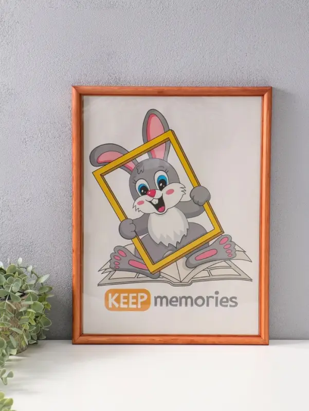 Фоторамка дерево 30х40 см, орех №1 (пластиковый экран)