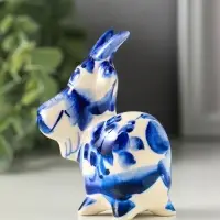 Фигурка фарфор &laquo;Козлик Паша&raquo;, 8.5 см, гжель