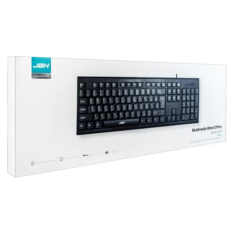 Клавиатура проводная JBH K2 черная (20шт/кор)