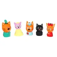 Набор для купания &laquo;Три Кота: Пальчиковый театр&raquo;, 5 фигурок, на картоне, в коробке