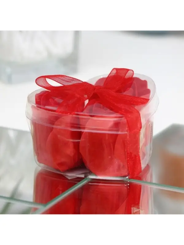 Мыльные розочки, красные, набор 3 шт., в коробке