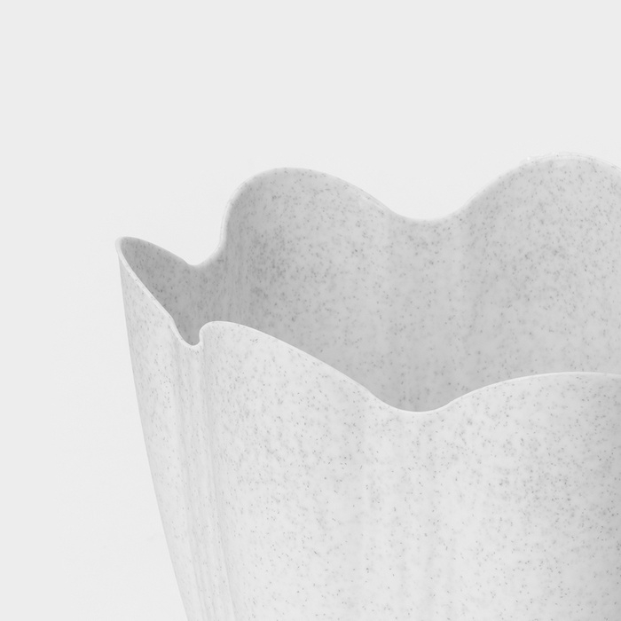 Горшок с поддоном «Эдельвейс», 3 л, цвет мраморный Горшок с поддоном «Эдельвейс», 3 л, цвет мраморный