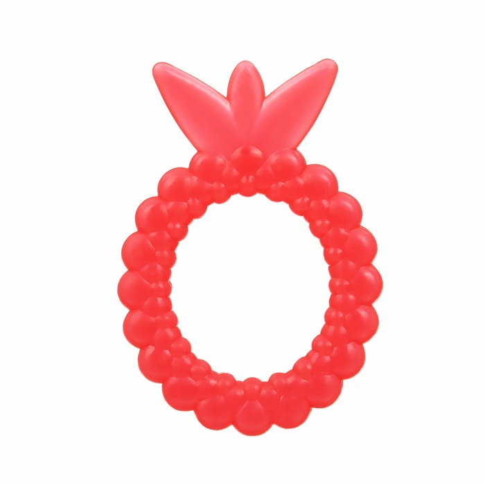 Прорезыватель силиконовый «Клубничка», цвет МИКС, КНОПА Прорезыватель силиконовый «Клубничка», цвет МИКС, КНОПА