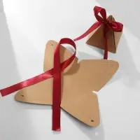 Коробочка подарочная складная «Пирамида» 7×7×8, бордово-крафтовый Коробочка подарочная складная «Пирамида» 7×7×8, бордово-крафтовый