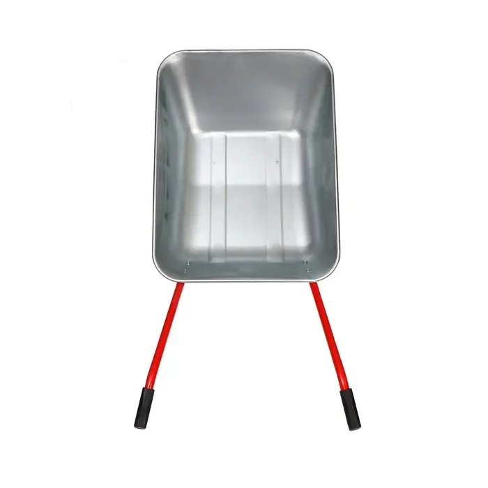 Тачка садовая, одноколёсная: груз/п 80 кг, объём 65 л, красные ручки Тачка садовая, одноколёсная: груз/п 80 кг, объём 65 л, красные ручки