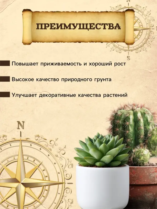 Грунт для Кактусов и суккулентов PETER PEAT, линия &laquo;Хобби&raquo;, 5 л