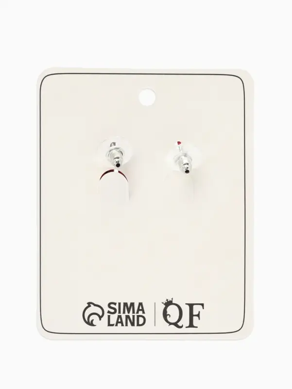 Серьги кольца тройные QF &laquo;Боттега&raquo;, d=3.5, красные