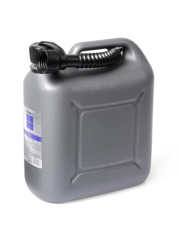 Канистра ГСМ Oktan METAL, 10 л, пластиковая, серая