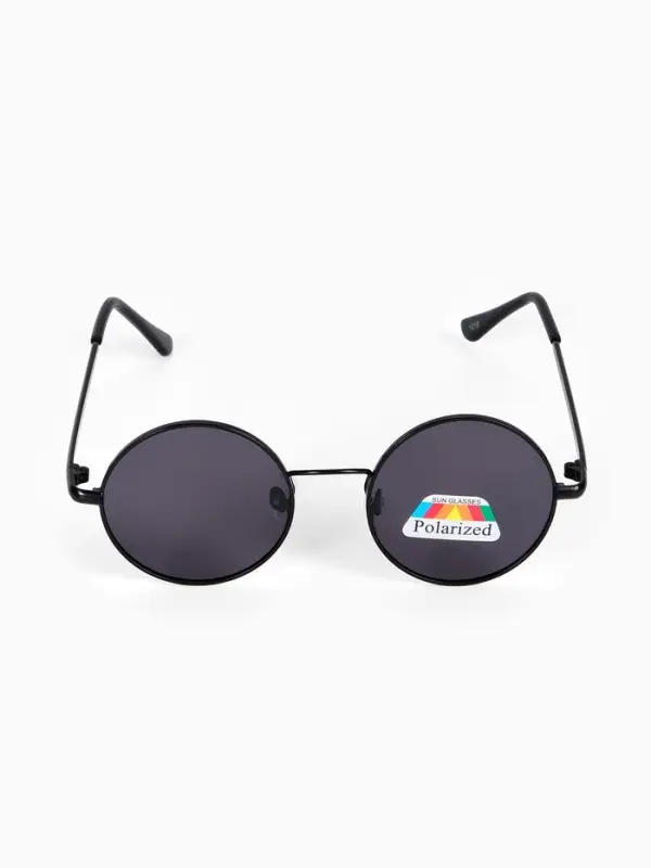 Очки солнцезащитные детские &laquo;OneSun. Круглые&raquo;, чёрный