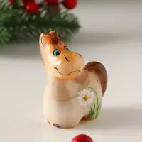 Сувенир Лошадка средняя, 7х5,5 см, селенит