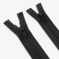 Молния &laquo;Трактор&raquo;, №8, разъёмная, 2 замка, замки автомат, 100 см, чёрная