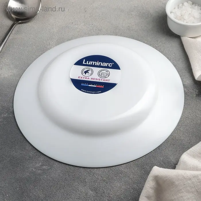 Тарелка глубокая Luminarc Everyday, 500 мл, d=22 см, стеклокерамика, белая