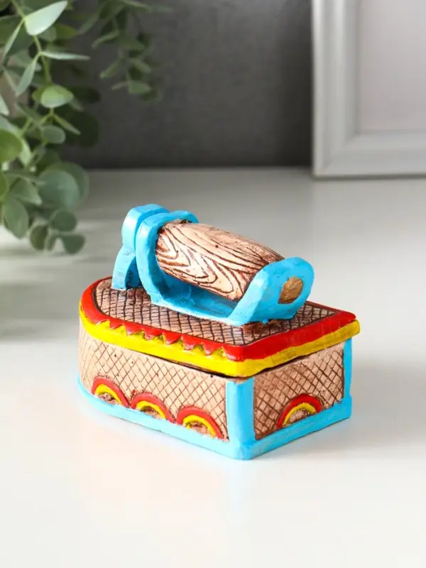 Шкатулка "Утюжок цветной" 7,5х11х7 см