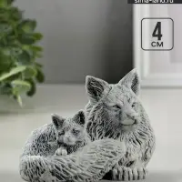 Фигурка &laquo;Лисичка с лисенком&raquo;, 4 см