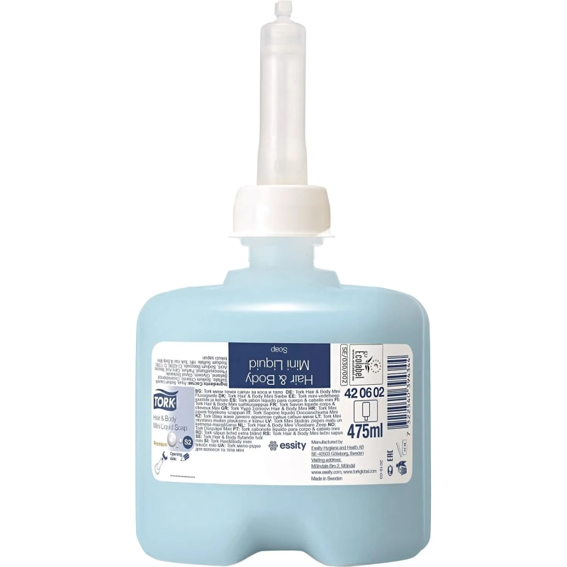 Картридж с жидким мыло гель Tork S2 0,475л, 420602