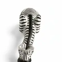 Фигура &laquo;Зебра Тася подглядывает&raquo;, 17&times;15&times;6 см, дерево