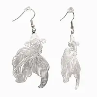 Серьги металл &laquo;Рыбка&raquo;, волшебство, цвет серебро