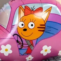 Воздушный шар фольгированный 3D 29" «Три Кота. Карамелька в машине» Воздушный шар фольгированный 3D 29" «Три Кота. Карамелька в машине»