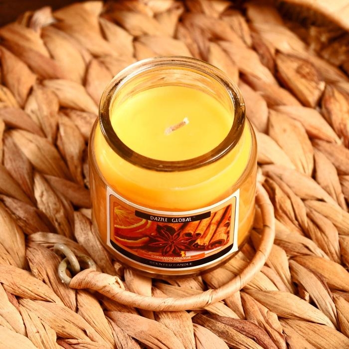 Свеча в банке Свеча в банке "Корица, апельсин" 100 гр (вес брутто 247 г) 6х9х9 см