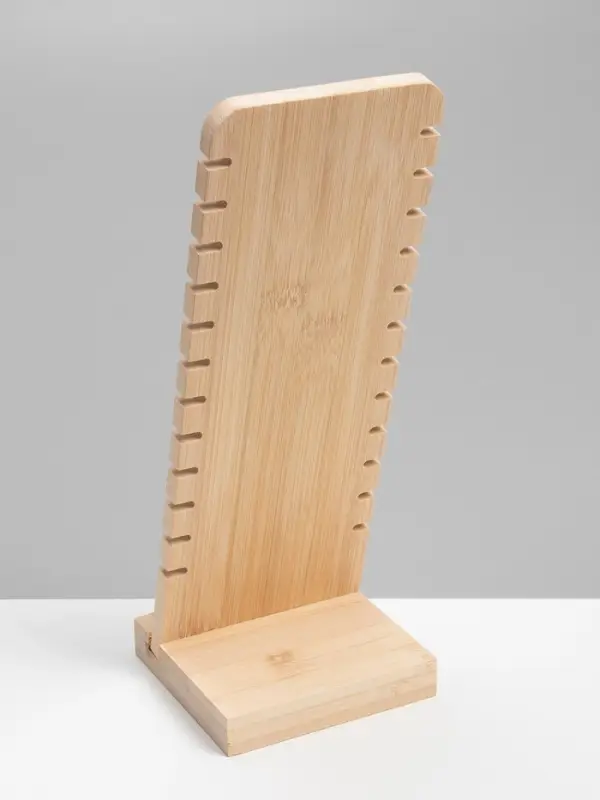 Подставка под цепочки QF, на 12 мест, 10&times;10&times;27 см, чёрная