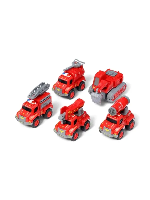 Робот-трансформер «Огнеборец» 5в1, собирается из 5 машинок, подвижные детали Робот-трансформер «Огнеборец» 5в1, собирается из 5 машинок, подвижные детали