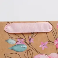Пакет подарочный крафтовый, упаковка, &laquo;Счастье сейчас&raquo;, M 26&times;30&times;9 см
