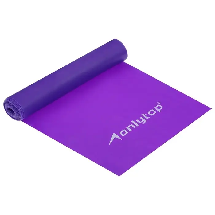 Эспандер ленточный для фитнеса ONLYTOP, 150&times;15&times;0.05 см, 20 кг, МИКС