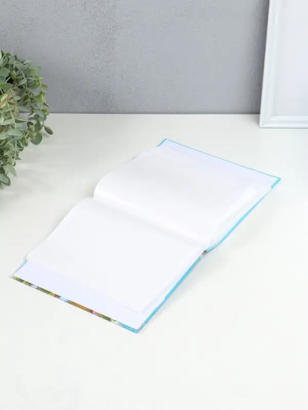 Фотоальбом на 100 фото 13х18 см "Вязаные домики у реки" в коробке 5х18х20,5 см