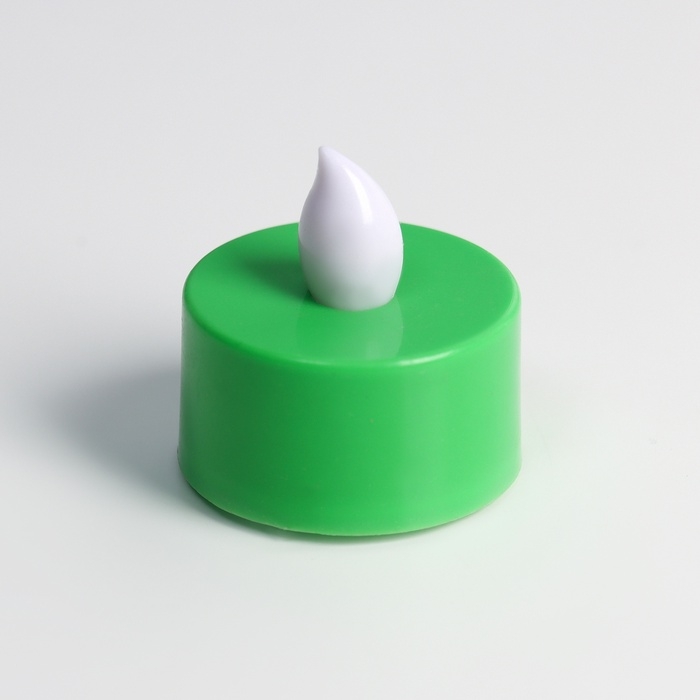 Светодиодные свечи, ночники LED RISALUX «Граффити» набор 4 шт., зелёные, RGB, 3.5×3.5×4 см Светодиодные свечи, ночники LED RISALUX «Граффити» набор 4 шт., зелёные, RGB, 3.5×3.5×4 см