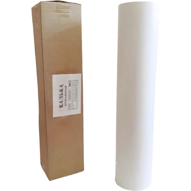 Калька бумажная (0,620х175м., 80 г/кв.м.) 76мм