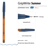 Ручка шариковая неавтомат. BV GripWrite Summer 0,7мм, синяя, 20-0326/07