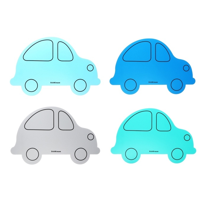 Доска для лепки А4, ErichKrause Доска для лепки А4, ErichKrause "Matt Ice Metallic Машинка", 1,3 мм, фигурная, микс