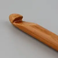 Крючок для вязания, бамбуковый, d=10 мм, 15 см