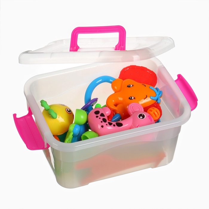 Набор погремушек в контейнере Крошка Я, 7 шт Набор погремушек в контейнере Крошка Я, 7 шт