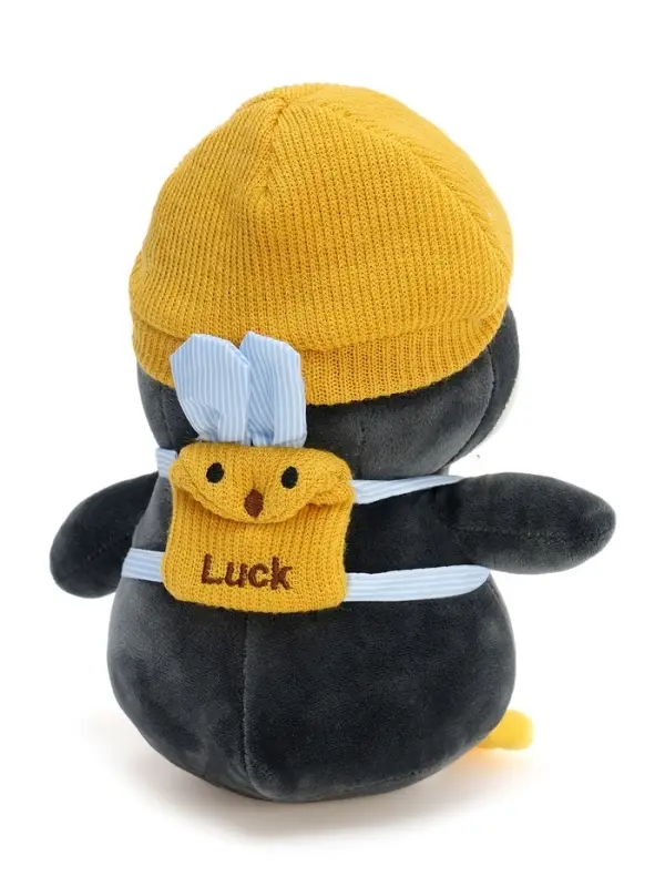 Мягкая игрушка &laquo;Пингвин&raquo; с рюкзаком, в жёлтой шапке, 22 см
