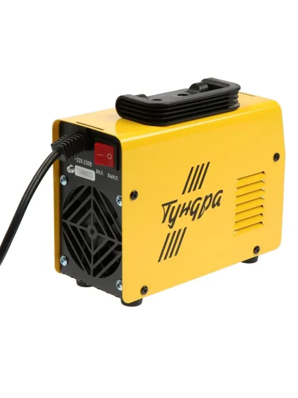 Сварочный аппарат инверторный ТУНДРА, 220 В, 5.1 кВт, 30-160 А, d=1.6-3.2 мм, 2 кабеля