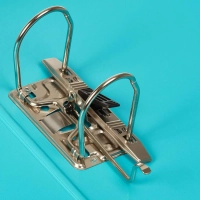 Папка-регистратор Комус Стандарт 75мм&nbsp; бирюзовая, ПБП2, карм.кор., мет.уг