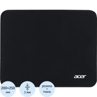 Коврик для мыши Acer OMP210 Мини черный 250x200x3мм