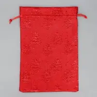 Мешочек подарочный новогодний парча &laquo;Ёлочка&raquo;, 20&times;30 см &plusmn; 1.5 см