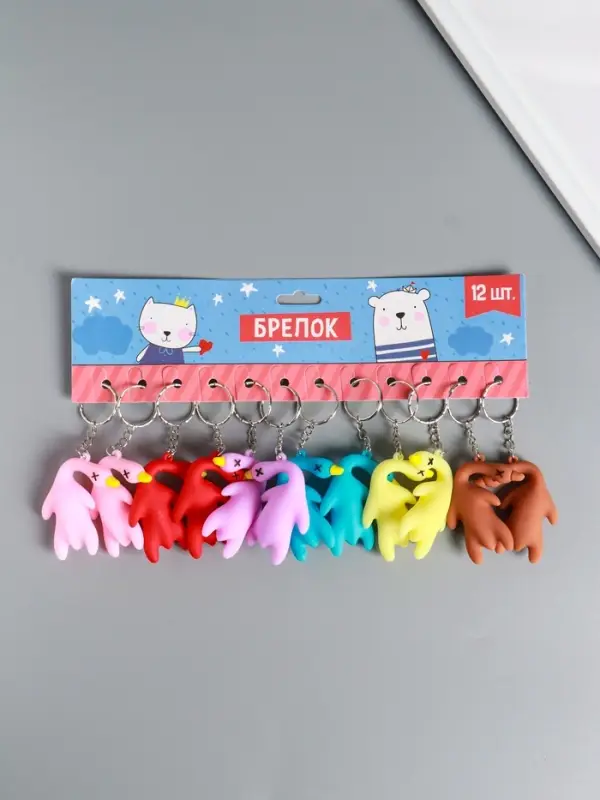 Брелок резина Брелок резина "Утка" МИКС 5х2х5,5 см