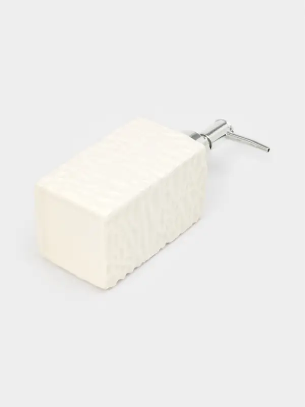 Дозатор для жидкого мыла "Хрусталь", цвет белый