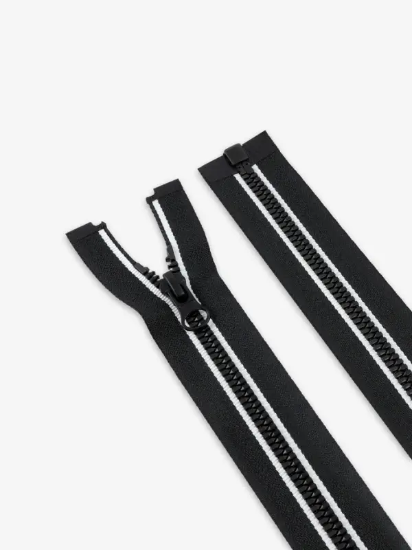 Молния &laquo;Трактор&raquo;, №5, замок автомат, разъёмная, 70 см, чёрная