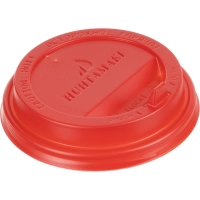 Крышка для стакана с клапаном, ПС, D=80мм. красная 100шт/уп