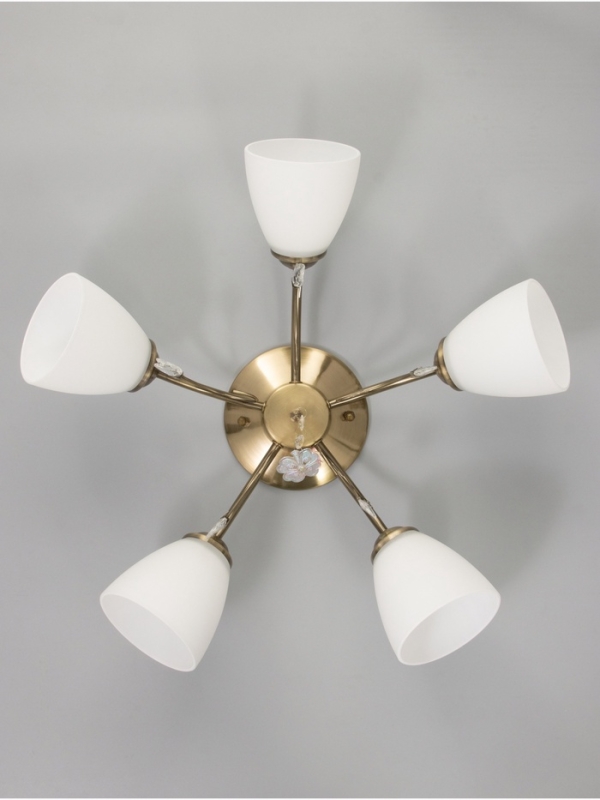 Люстра Люстра "Луиза" 5х40Вт Е27 бронза 58х58х26см