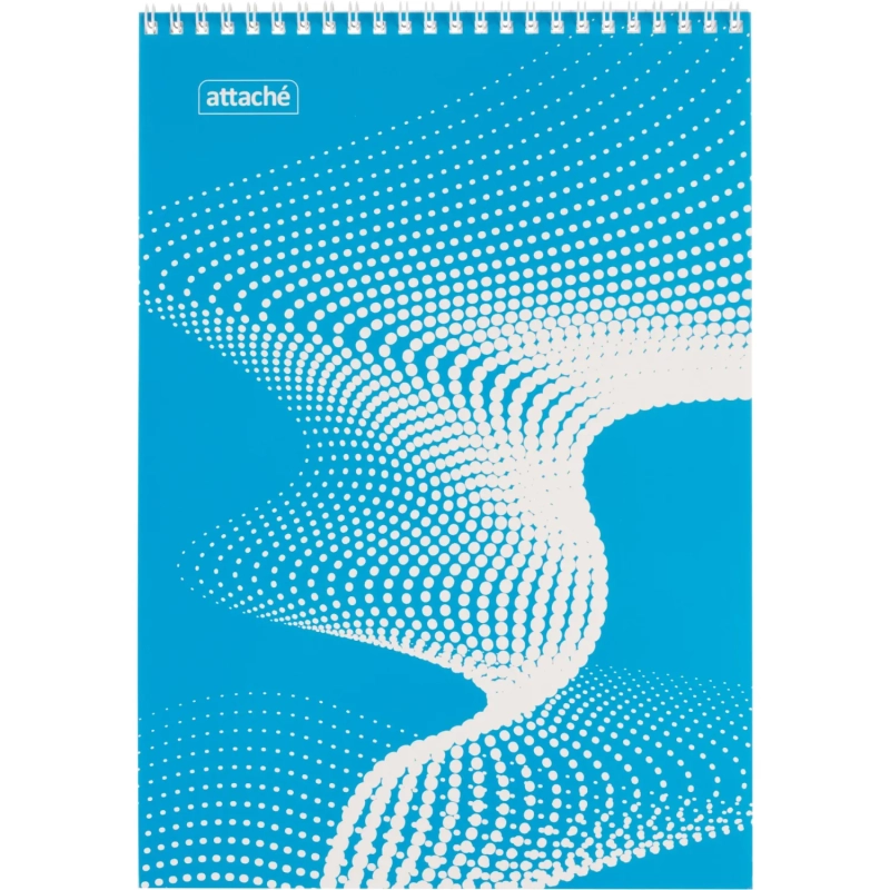 Блокнот А4,40л,клетка,метал.гребень,цв.обложка Forma