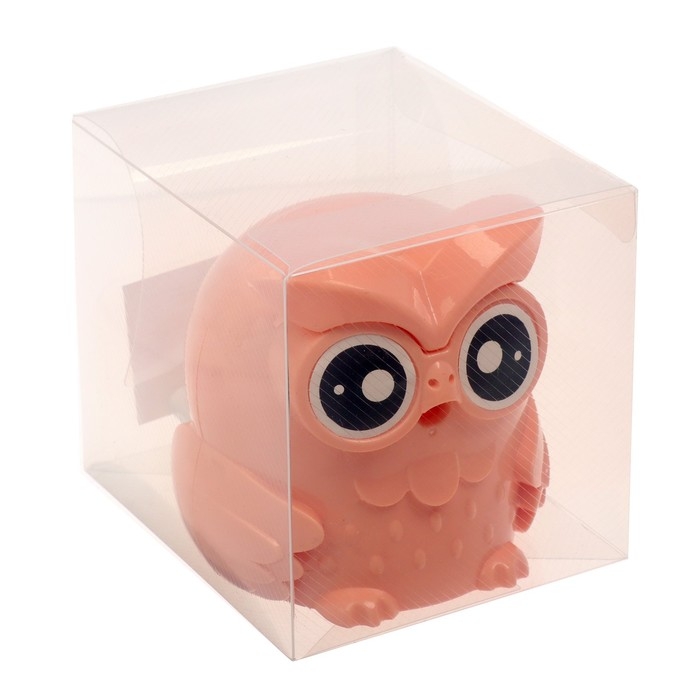 Точилка механическая с контейнером Точилка механическая с контейнером "Сова", МИКС