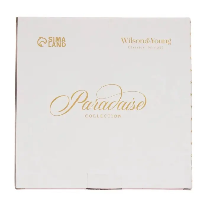 Тарелки WY Paradise, d=25.5 см, набор 2 шт., фарфор, белые, розовые